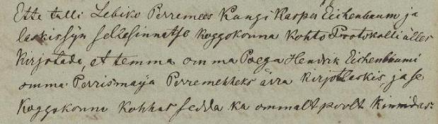 Katkend Leebiku vallakohtu protokolliraamatust 08.03.1863