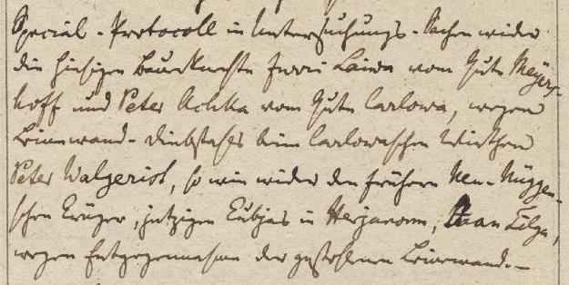Katkend Tartu sillakohtu protokolliraamatust 24.09.1842
